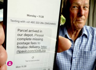 Close call with parcel delivery text scam prompts warning