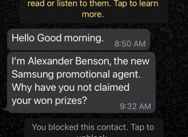 Watch out for suspicious unknown numbers, text messages