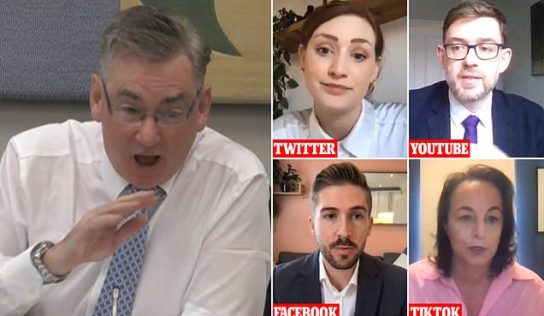 Social media bosses are labelled a ‘disgrace’ by furious MP