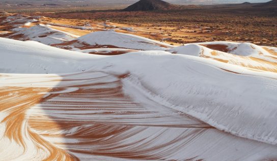 Snowfall in the Sahara desert: an unusual weather phenomenon