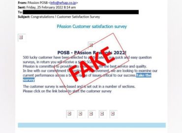 Police warn against phishing scams impersonating as banks