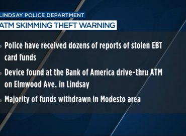 Scammers using ATM skimmers to steal EBT funds, police warn