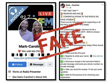 Beware: Facebook scams targeting radio station listeners