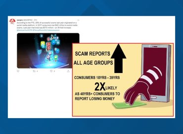AARPNC post: social media scams target younger people