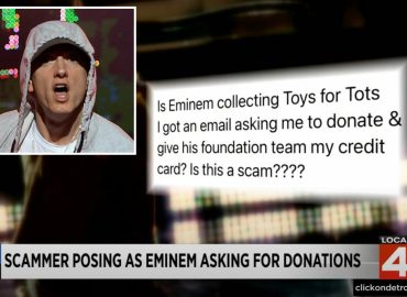 Fake Eminem scammer back with new holiday fraud scheme